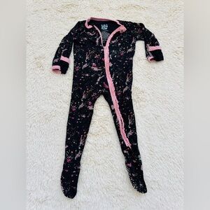 Baby girls 6-9 months Kickee pants bamboo pajamas